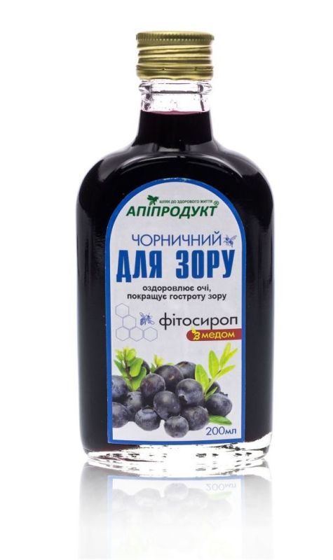 Фитосироп с медом "Черничный для зрения" (200 мл)