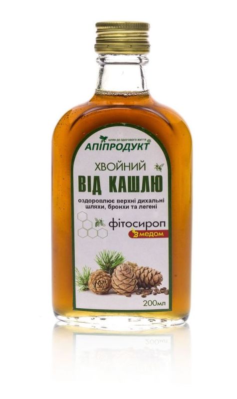 Фітосироп з медом "Хвойний від кашлю" (200 мл)