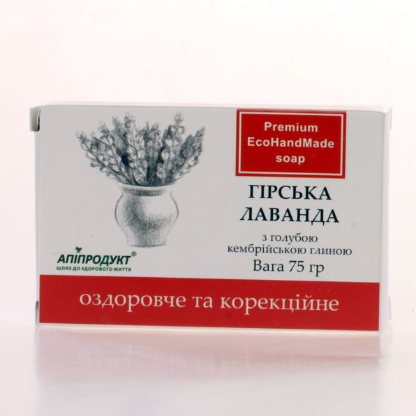 Мыло "Горная лаванда" оздоравливающее и коррекционное (75г)